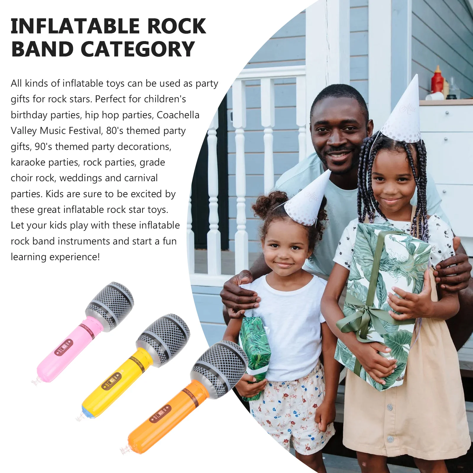 Воздушный шар для электрогитары надувной рок-инструмент ретро-декор воздушные