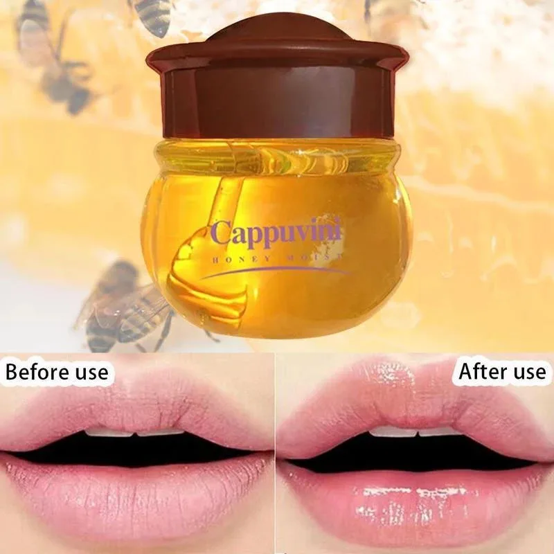 

Honey Lip Balm Vitamin E Propolis Remove Wrinkle Anti-Cracking Reduce Fine Lines Lip Mask Moisturizing Nourishing Repair Care