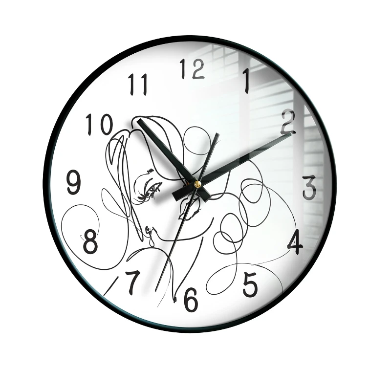 

Пластиковые Креативные настенные часы, роскошные часы с механизмом для украшения дома для гостиной и девушки