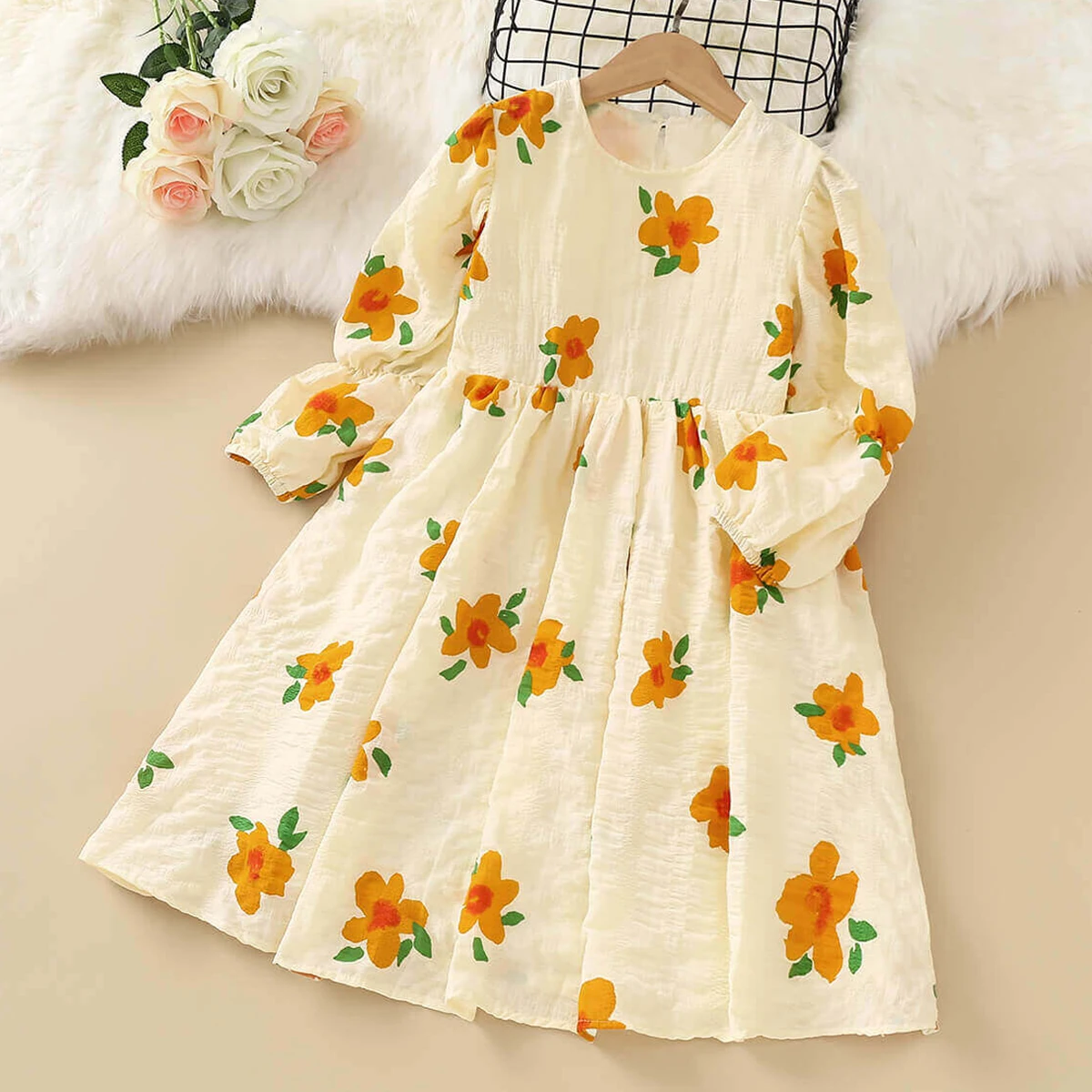 

Kids Dresses for Girls Clothing Spring Autumn Floral Costume Princess Party Evening Dresses Children Vestidos 6 8 10 11 12 Years