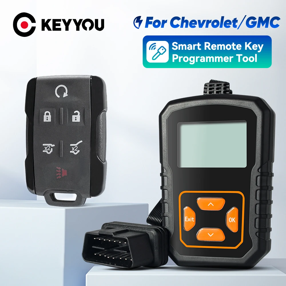 Фото KEYYOU OBD Key Programmer Бесключевой дистанционный автомобильный ключ для Chevrolet Colorado Silverado Suburban Tahoe для GMC Canyon Sierra Yukon №1