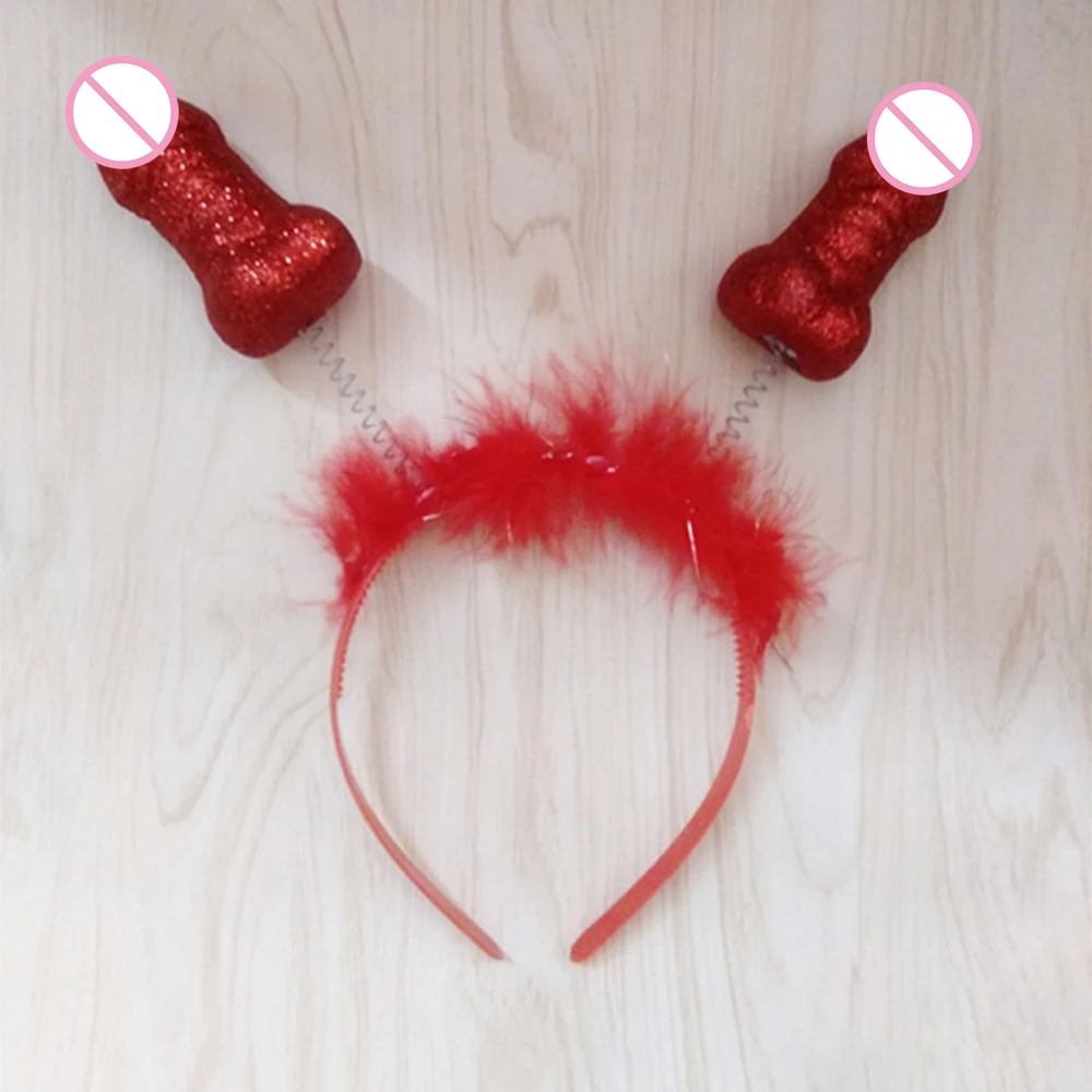 1 шт. розовая забавная тиара в форме пениса для невесты головная повязка волос