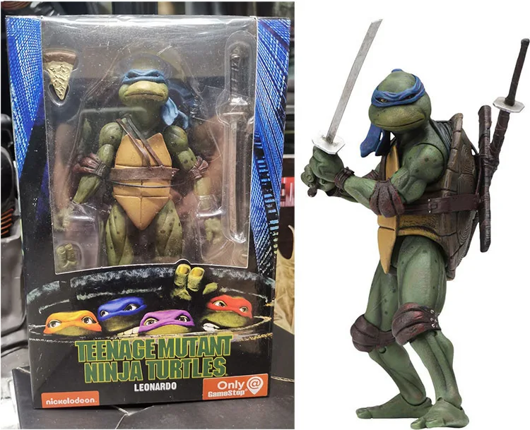 Фото Коллекционная подвижная фигурка Neca Domestic Teenage Mutant Ninja Turtles TMNT, версия по фильму 1990 года, 7 дюймов, лимитированная серия №4