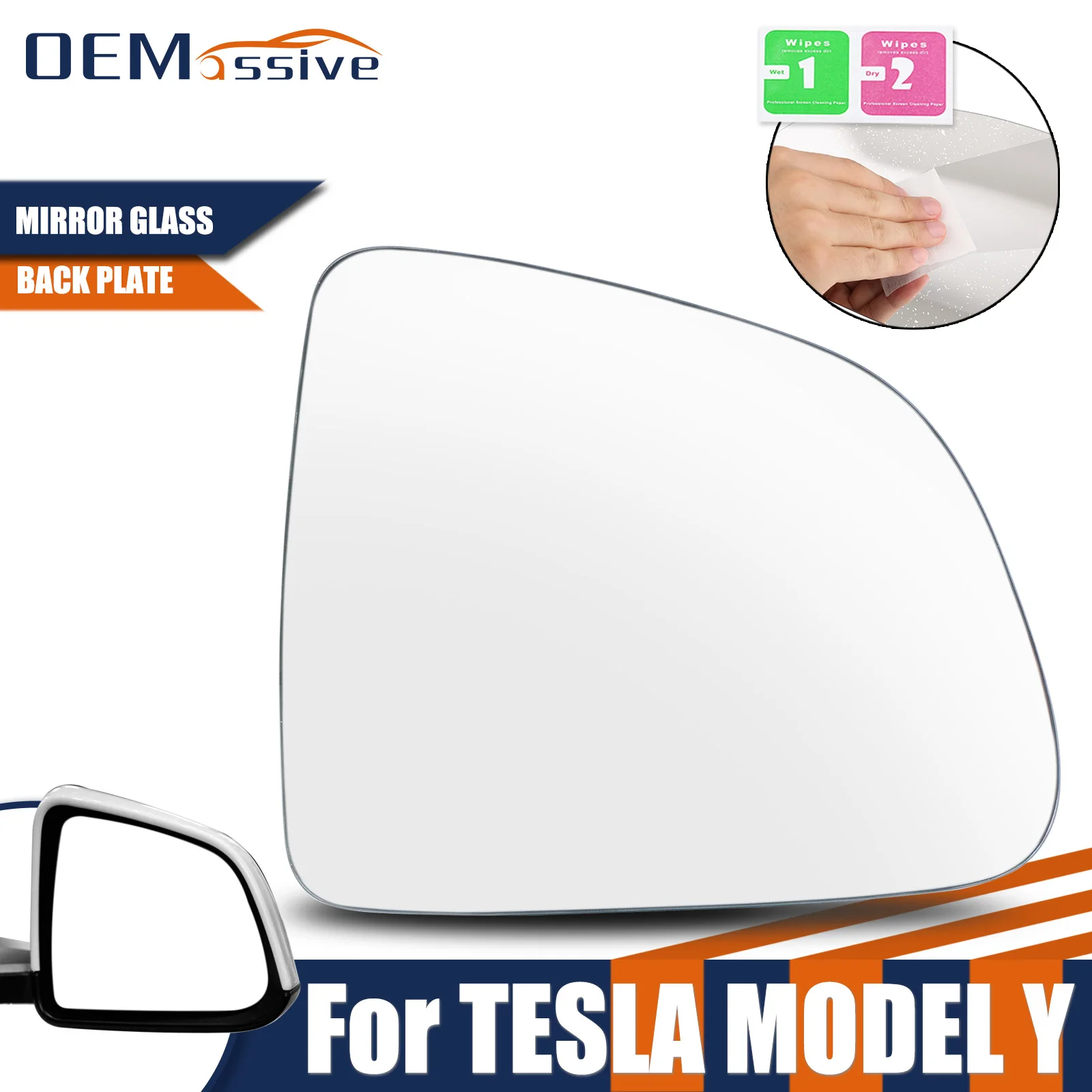 1 шт. широкоугольный объектив для зеркала заднего вида Tesla Model Y 2019-2024