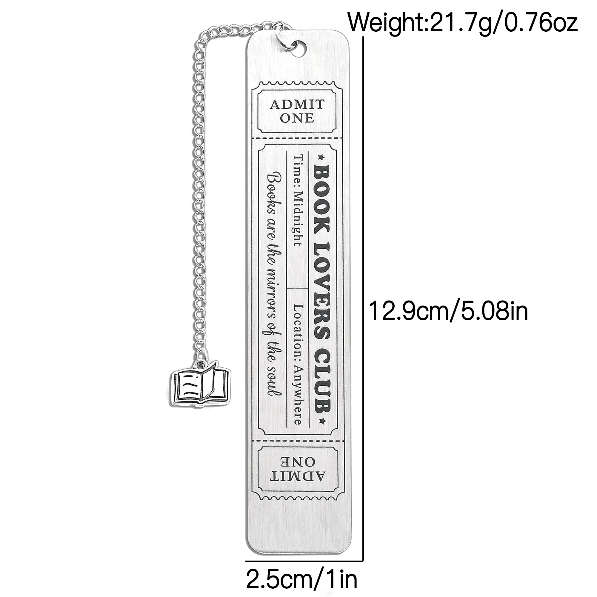 

Закладка для книги Hot Toys серебристого цвета