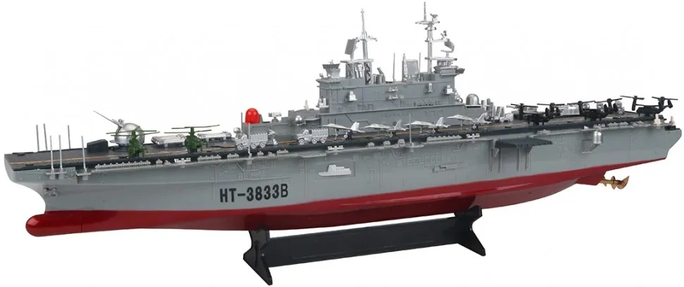 Радиоуправляемый корабль Heng Tai десантный Wasp 1:350 2.4G HT 3833B|Радиоуправляемые лодки| |