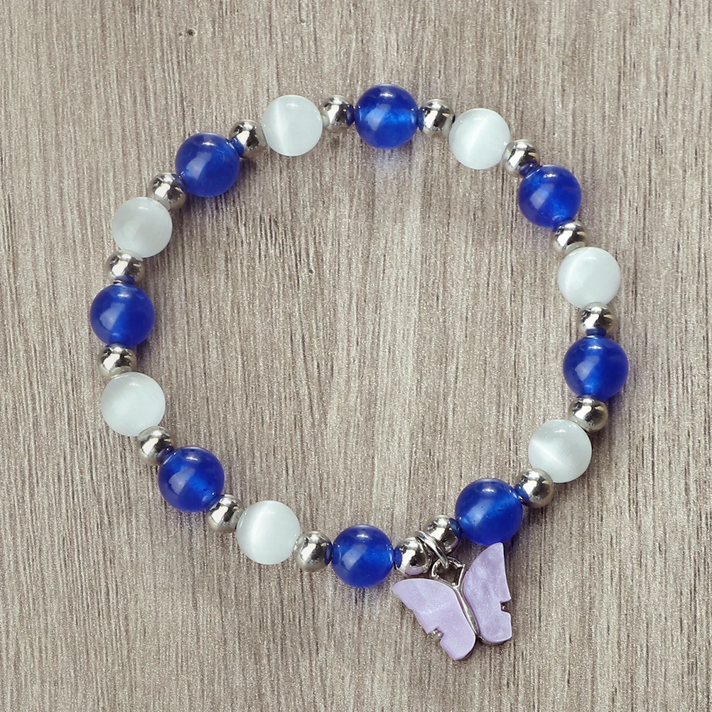 Женский браслет из бисера 8 мм цвета в ассортименте