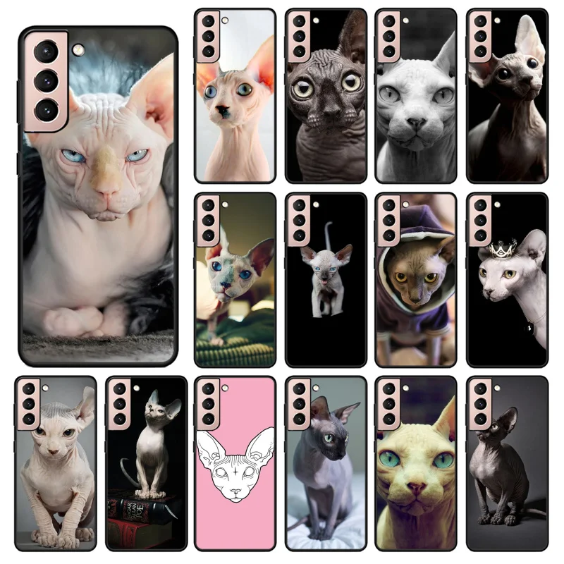 

Hairless Beerus cat Phone Case for Samsung S30 S23 S22 S20 Ultra S20 S22 Plus S11 S10 S9 Plus S21 Plus S10E