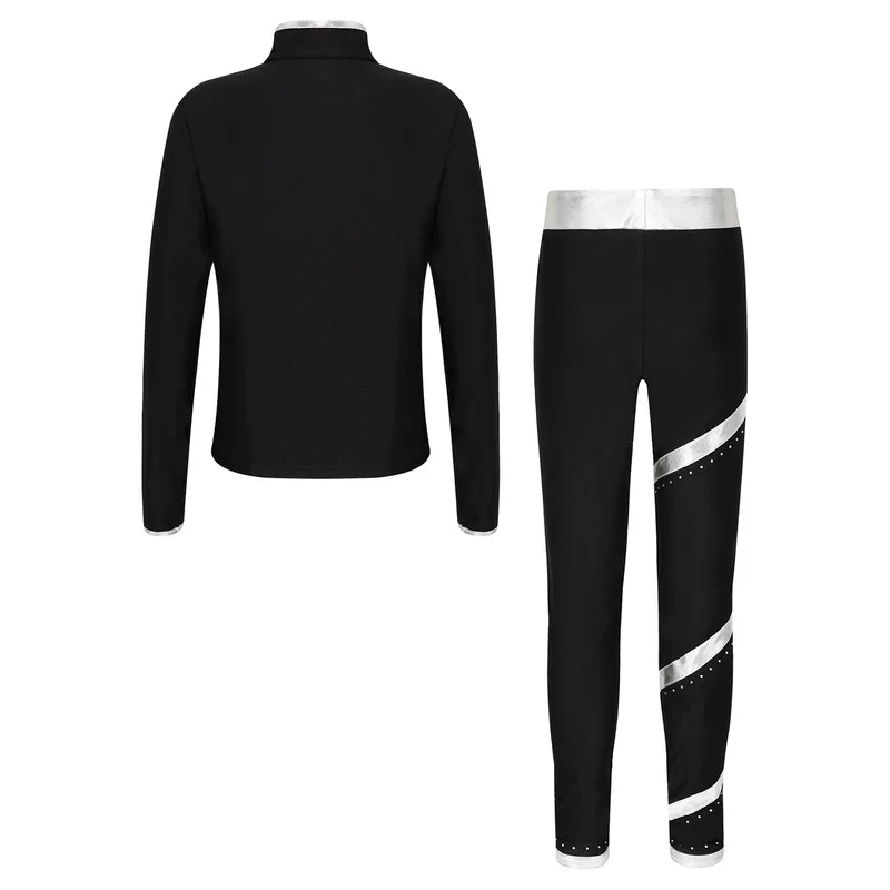 Костюм гимнастический детский с длинными рукавами и брюками