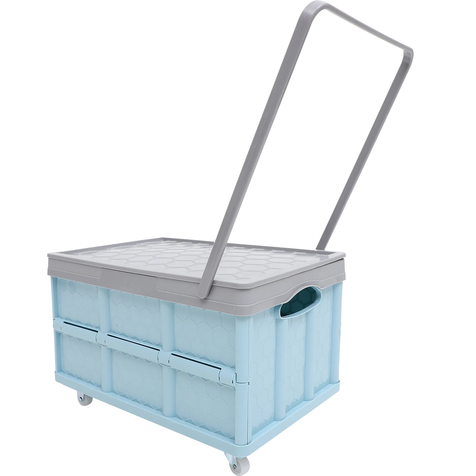 

Clothing Storage Bins Lids Collapsible Plastic Crates Bag Containers Garage Shopping Storagem Foldable Box with wheels