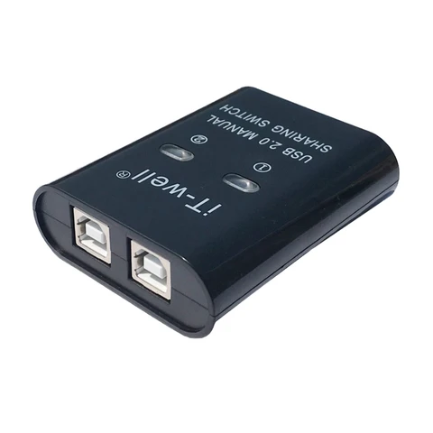 USB переключатель KVM концентратор адаптер 2 ПК совместное использование 1 USB принтер совместные устройства