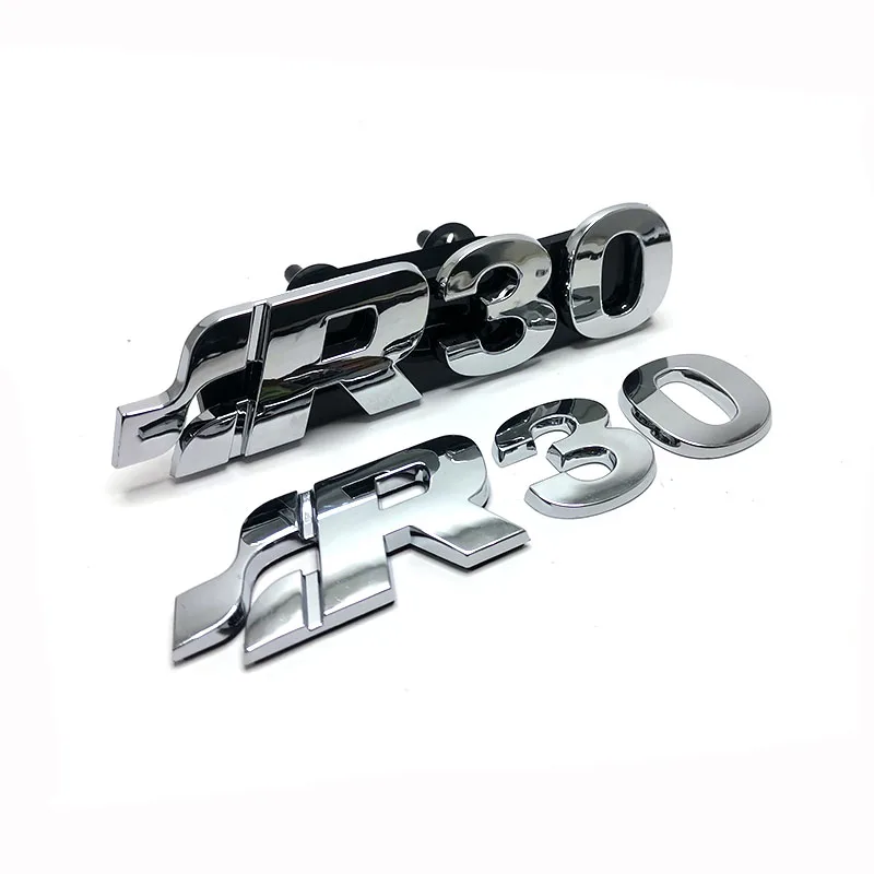 Хромированная цветная эмблема R30 для багажника Touareg V6 TDI 2009 пластиковый материал