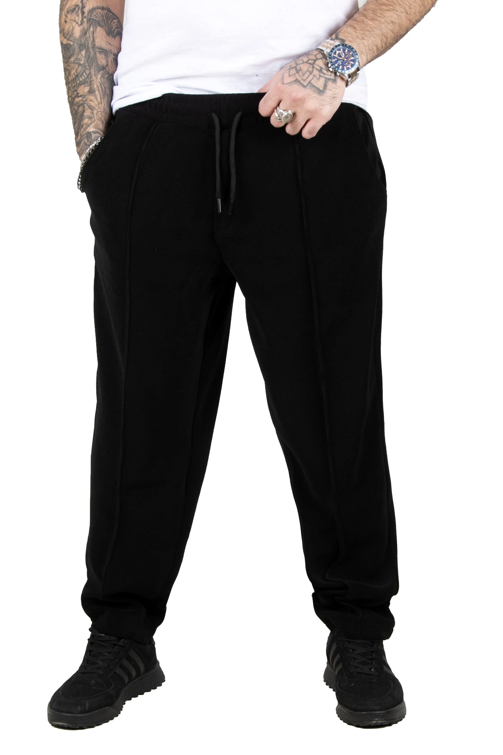 

Новая коллекция 2302349, бархатные мужские спортивные брюки DeepSEA Бели