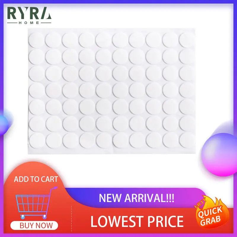 

Hot 70Pcs Silicone Double-sided Sticky Adhesive Round Glue Seamless No Trace Waterproof Double Face Adhesive