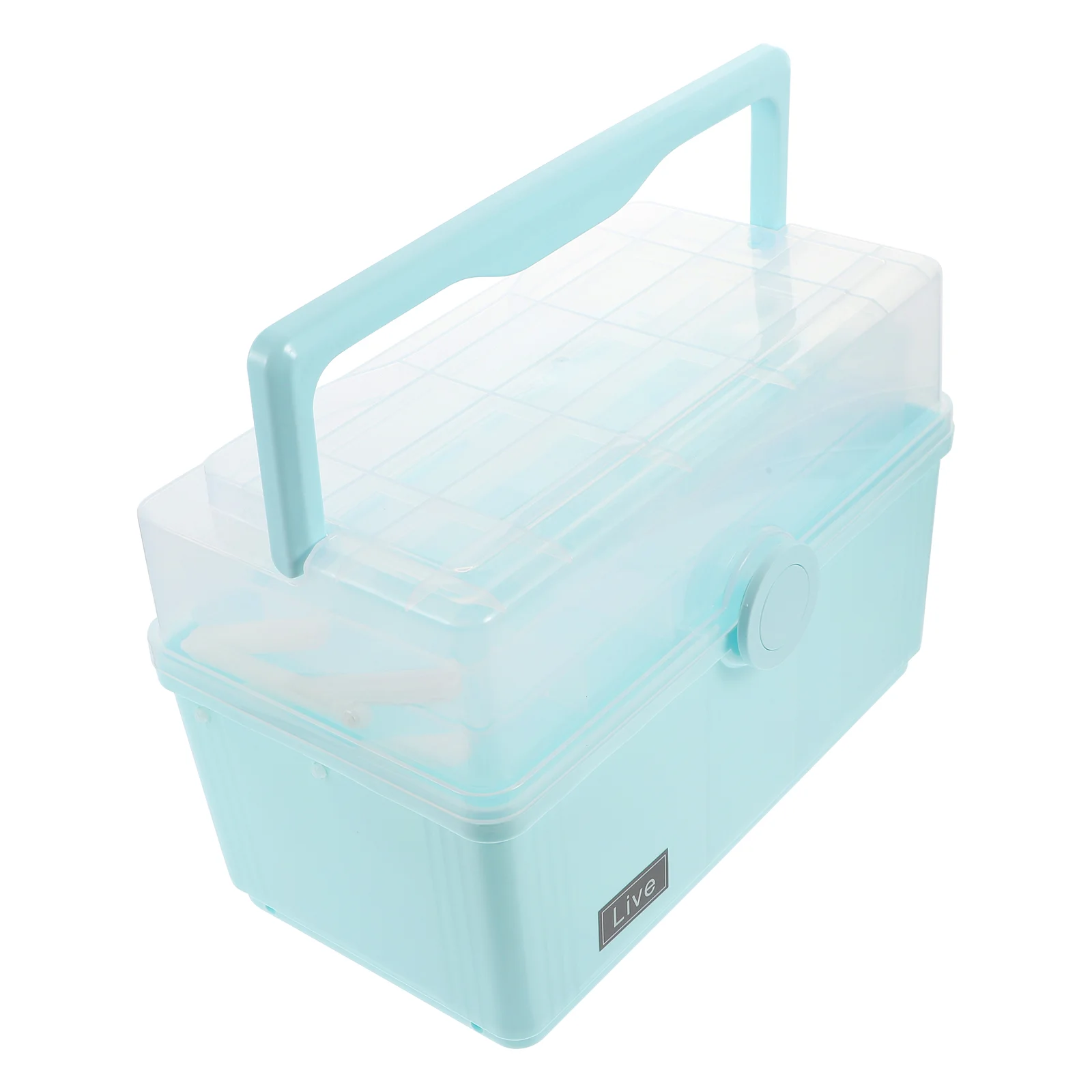 

Box Aid First Kit Storage Medicinesmall Bin Car Medication Container Portable Travel Organizer Family Cabinet Household