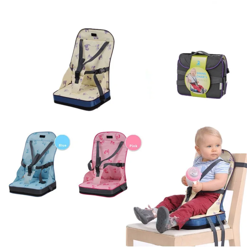 

IMBABY Baby Foldable Dining Chair Bag Baby Portable Seat Fabric Infant Travel Safety Belt Feeding High Chair Kids Chair Cushion