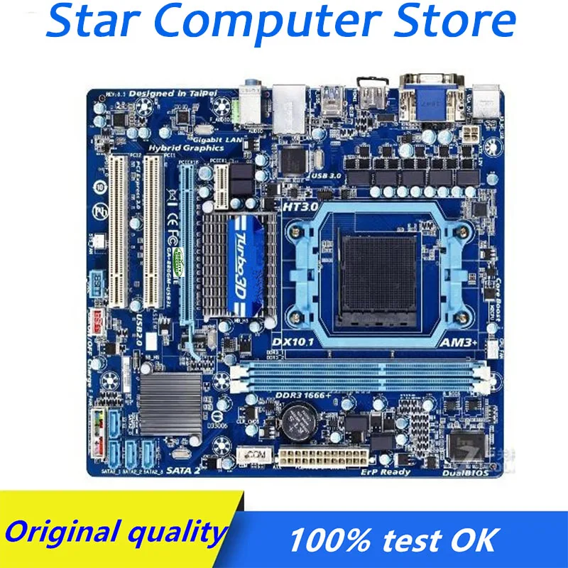 

AM3+ For Gigabyte GA-880GM-USB3L 880GM-USB3L Computer USB2.0 SATAII Motherboard AM3 DDR3 880 880G Desktop Mainboard Used