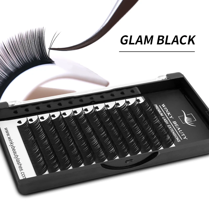 

Winky Beauty 12Lines отдельные ресницы из шерсти норки Premium Volum Lashes, пушистые ресницы для наращивания для макияжа глаз