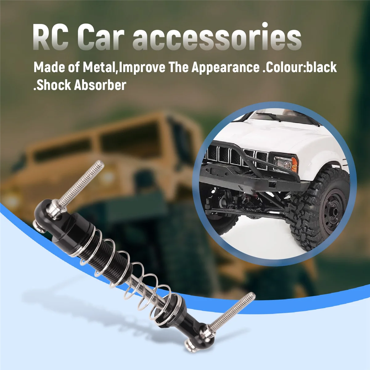 4 шт. Металлические Амортизаторы для WPL C14 C24 C34 MN D90 D91 D96 D99 D99S MN90 M S