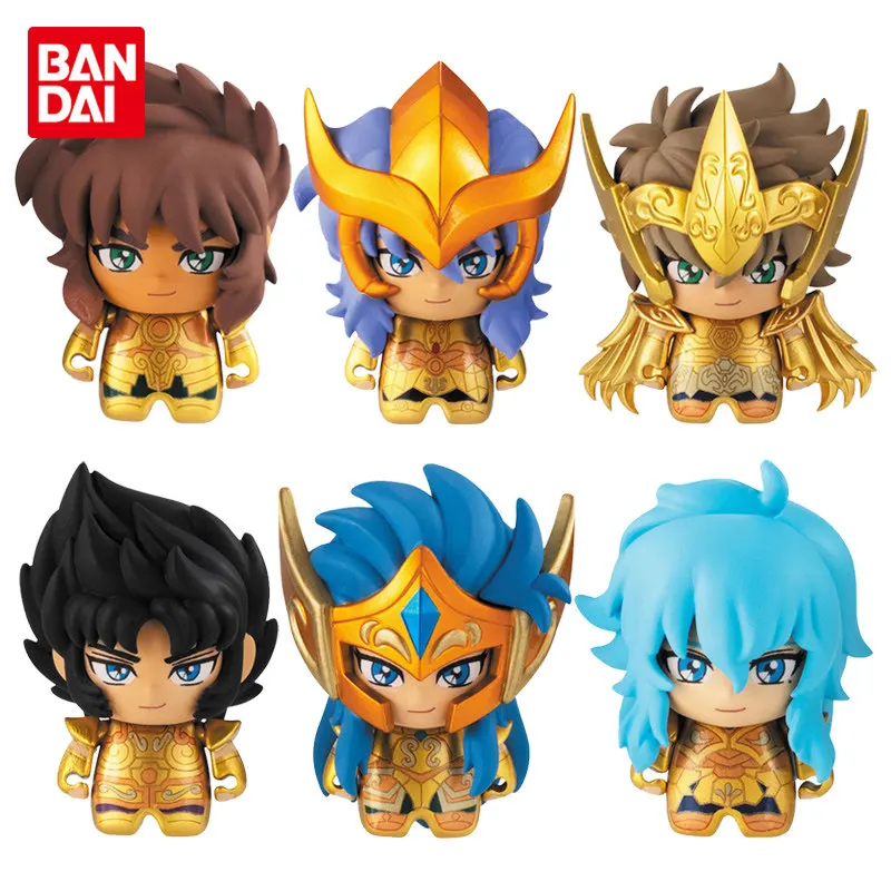 Фото Коллекционная фигурка Bandai Saint Seiya Gold Saint Chibi Series 02 Gold Zodiac, украшение для рабочего стола, для любителей аниме №2