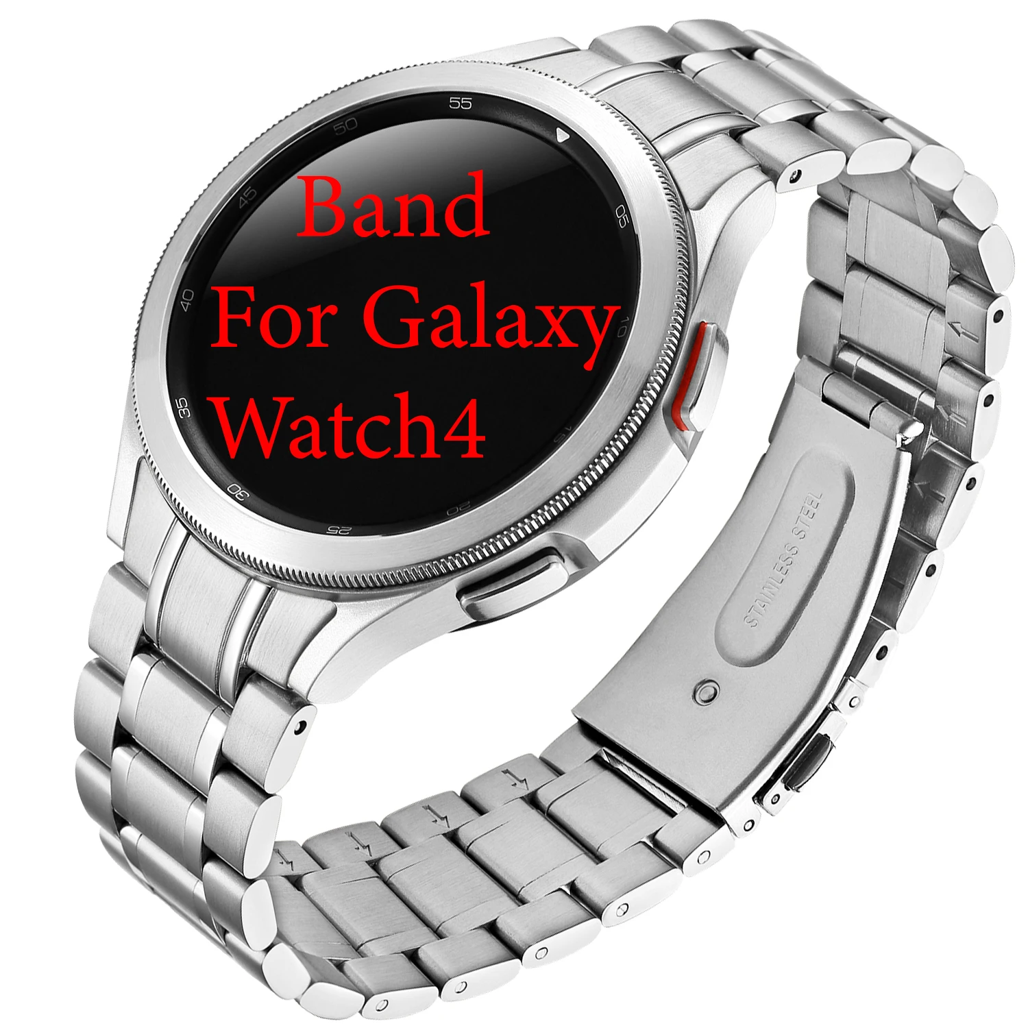 

42mm 46mm for Samsung Galaxy Watch4 Classic 22mm No Gaps Seamless Quick Release Smart Watch Band Stainless Steel Metal Accessory