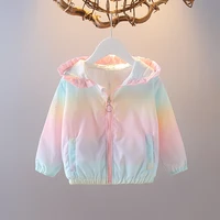 girls wings jacket 2022 spring and autumn new little girls western style rainbow casual jacket baby childrens jacket kid coat