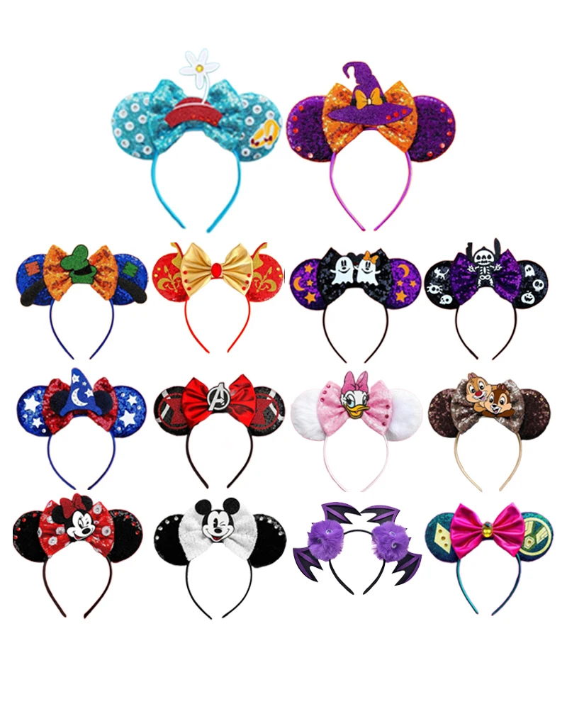 

Chic Mickey Mouse Ears Headbands for Baby Girls Headband Kids Accessories Women Hair Headwear for Festival Carnival Party Gift