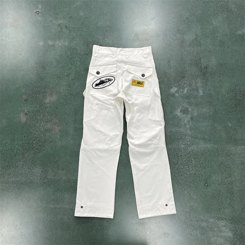 

Cargo Corteiz Slant Pocket White Bottoms Safari Men's Grey Pants Top Sale Pure Cotton Fashion Shopping Trousers