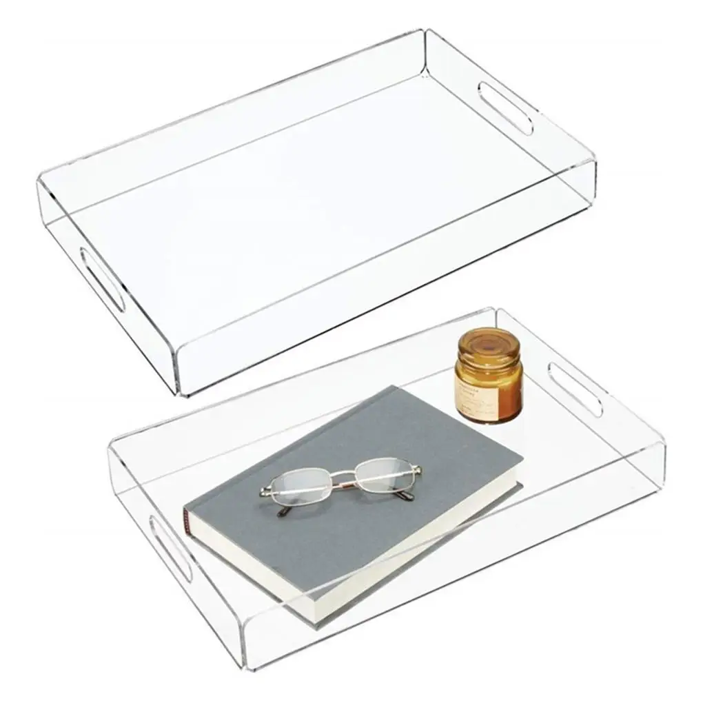 

Прозрачный сервировочный поднос с защитой от проливания, декоративные аксессуары для кухни