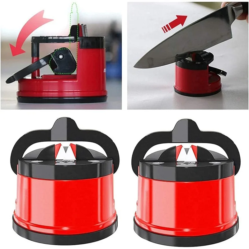 

Knife Sharpener Scissors Blade Grinder with Suction Pad Easy and Safe To Sharpens Kitchen Chef Knives Damascus Knives Sharpener