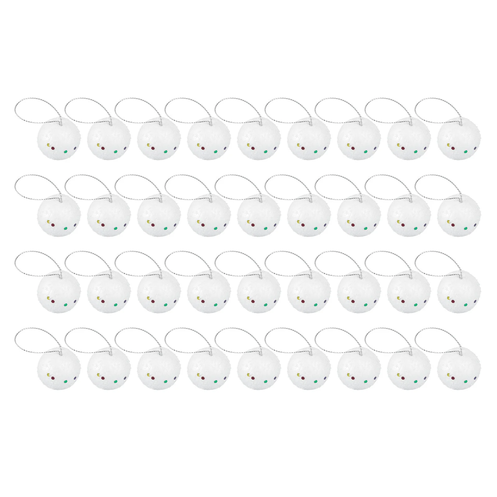 

Christmasdecor Whiteornaments Xmas Hanging Partydecorativedecorations Holiday Baubles Tree Styrofoam