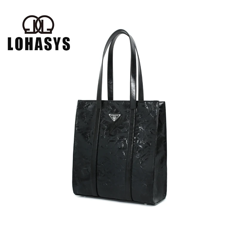 Designer Luxury Handbag Large-Capacity Tote Handbag Brand Trend Shoulder Handbag 2023 New LOHASYS Genuine Tote Handbag