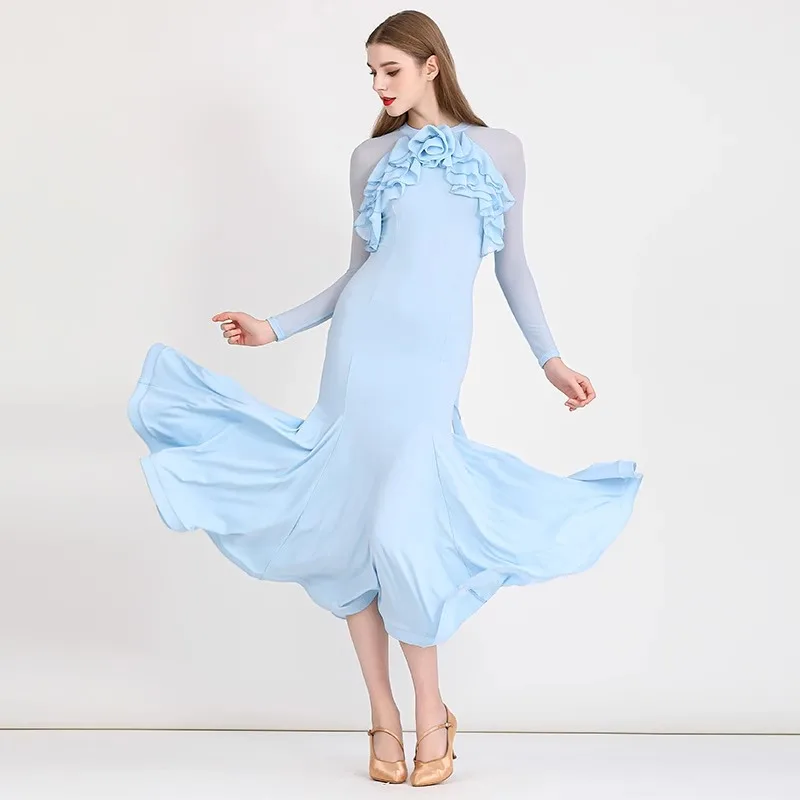 Платье для современных танцев ручной работы в средневековом стиле