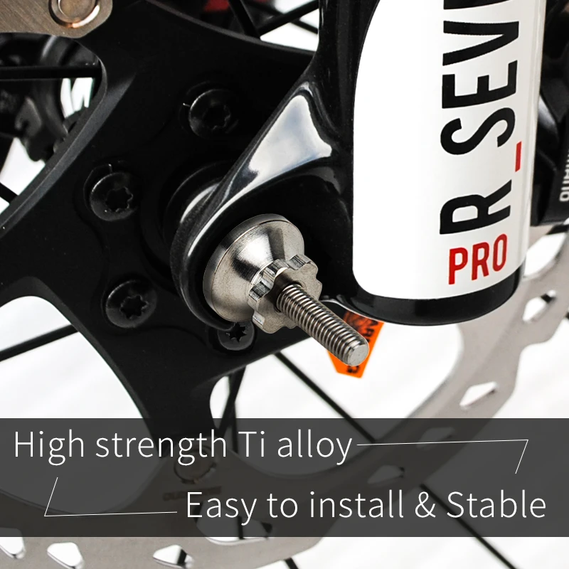 TiTo 1 Pair Quick Release Titanium Ti Skewers Road Bike MTB Wheels Hub Mountain Bicycle Lightest