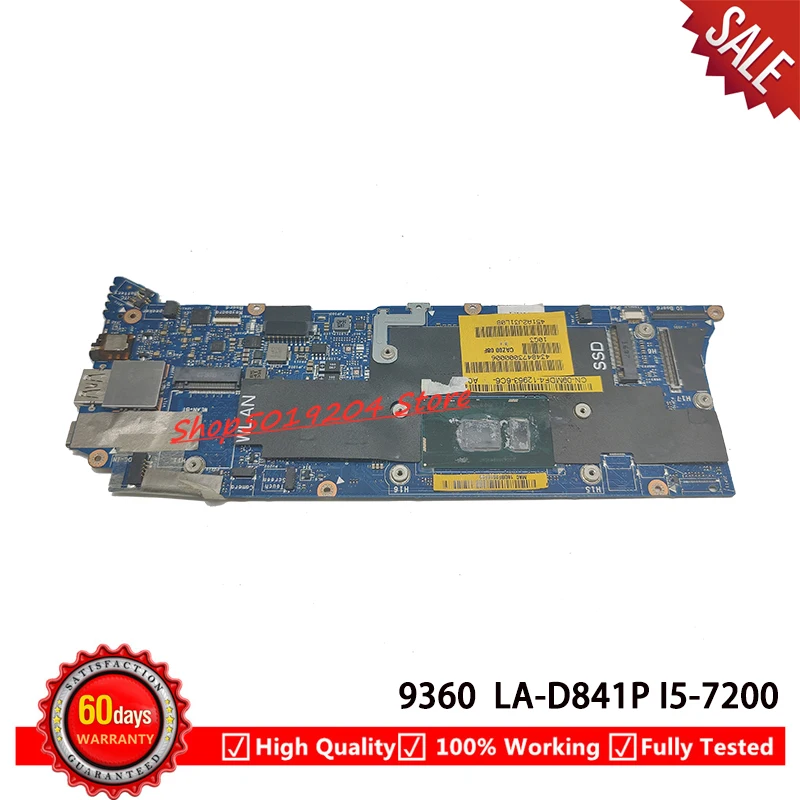 

Для ноутбука dell Xps 13 9360, материнская плата для ноутбука, Φ 9MDF4 09MDF4