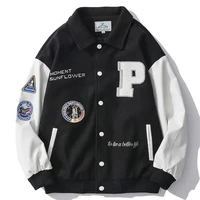 hip hop jacket men varsity jackets bomber letters embroidery harajuku fashion casual men baseball coats unisex streetwear tops