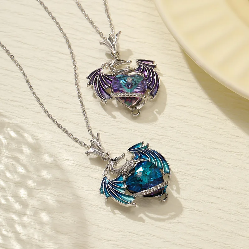 Трансграничный хит продаж шарм в виде дракона камень любви кулон летающего