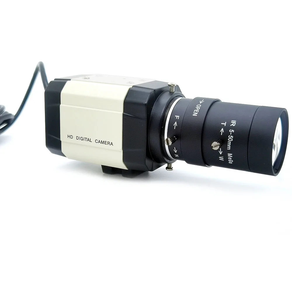 HD 2.8-12mm / 5-50mm Varifocal Zoom Lens 720P 4MP 5MP MJPG High Speed UVC USB Camera PC USB Webcam