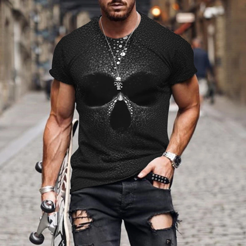 

2022 New Trends T-Shirt Oversized Men's Clothes Fashion Short Sleeve Personality Street Style Top 3D Printed Casual Wear