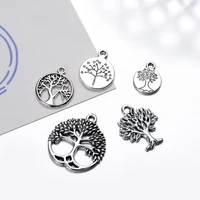 20pcs alloy tibetan silver plated tree of life charms pendants for jewelry making diy fashion handmade craft