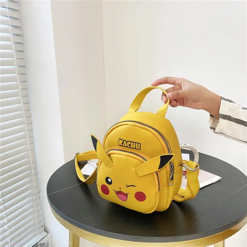 

Pokemon Pikachu Cartoon Cute Children's Shoulder Small Bag New Fashion Messenger Bag Girls Western Style Casual Christmas Gift