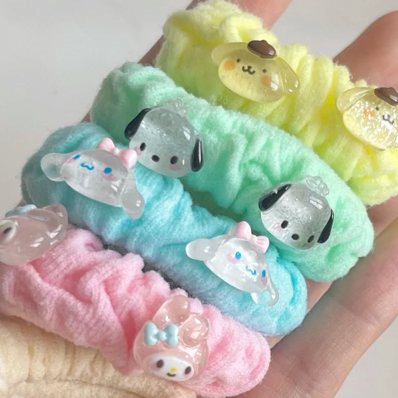 

Sanrio My Melody Cinnamoroll Kuromi Pompompurin Pochacco Hair Ring Ins Simple Hair Rope Head Rope Female Korean Hair Accessories