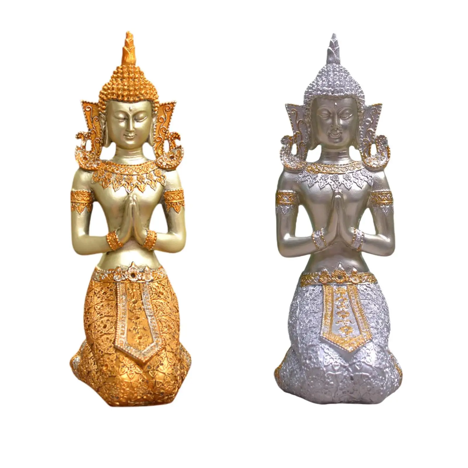Статуя Будды тайская статуэтка фэн-шуй смола молитвенная статуя скульптура для