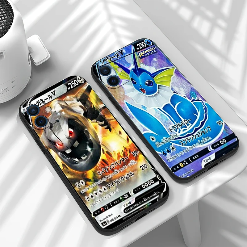 

Japnan Anime Pokémon Funda Phone Case For iPhone 11 13 12 Pro Max 12 13 Mini X XR XS MAX SE 2020 7 8 6s Plus Celular Coque