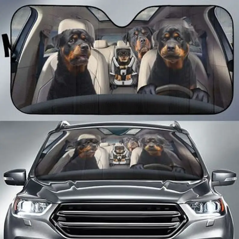 

Автомобильные аксессуары для защиты от солнца Rottweiler