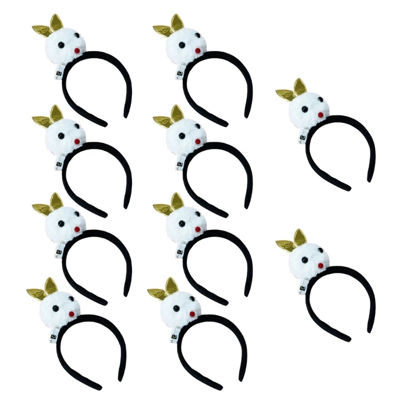 

Stall Pedlar Hair Hoop Easter Cosplay Rabbit LED Headband Party Supply