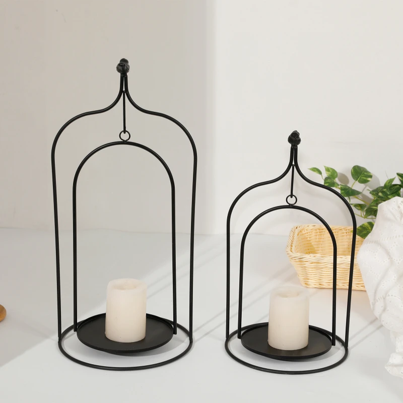 

Железный подсвечник в американском стиле, искусственный черный свадебный необычный Элегантный Подсвечник, роскошный свадебный подсвечник ручной работы, домашний декор