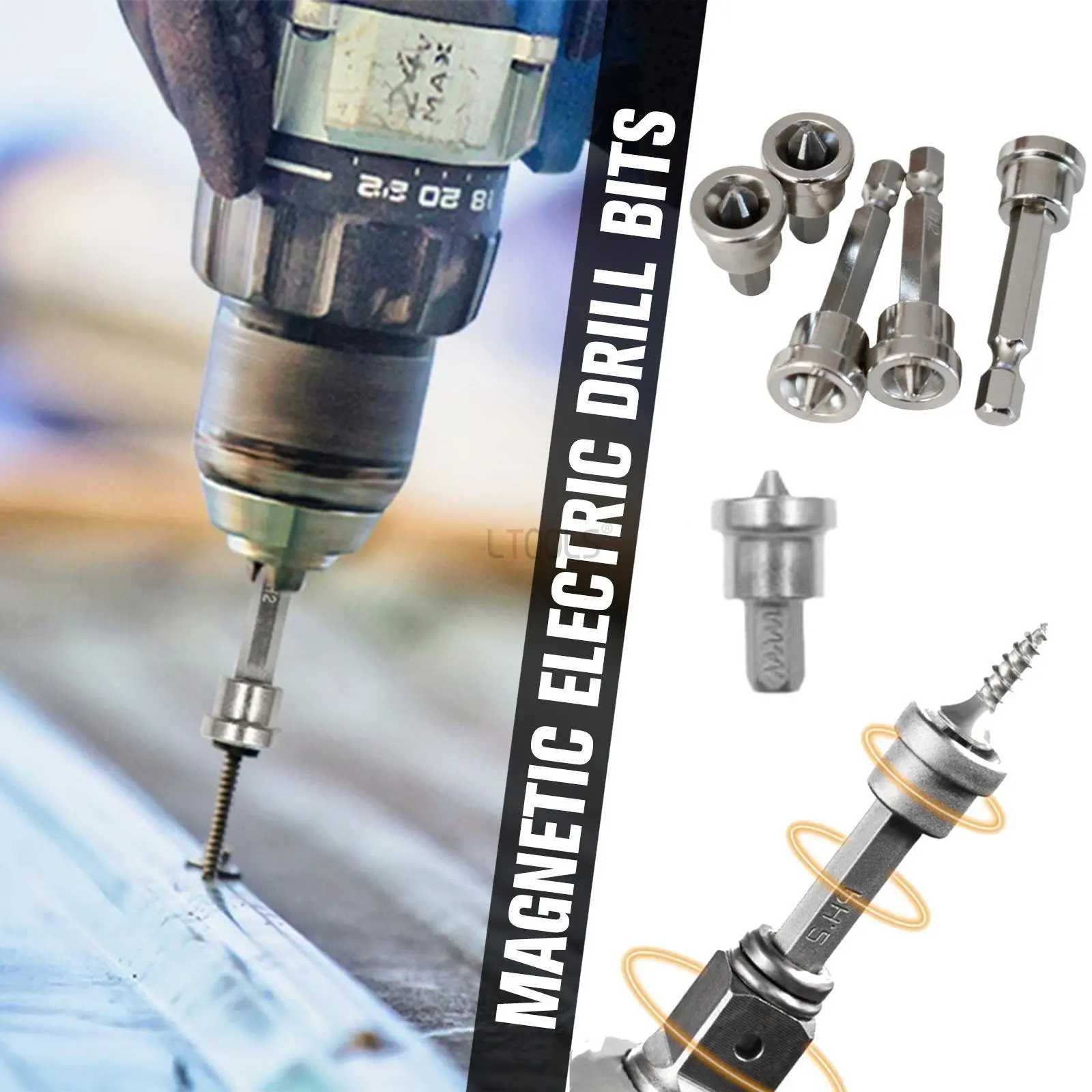 

Gypsum Board with Hexagonal Handle Positioning Bit Woodworking Screw Positioning Bit Gypsum Board Screwdriver