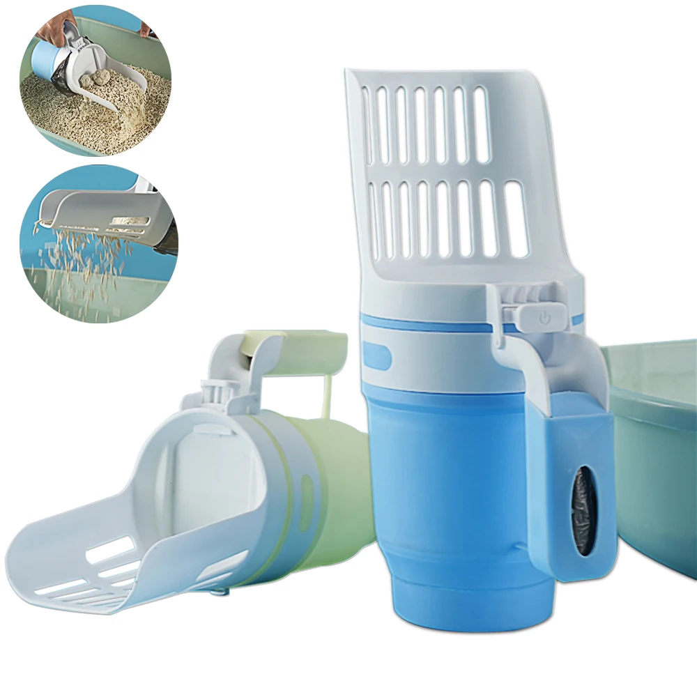 

New Cat litter Shovel Scoop Filter Clean Toilet Garbage Picker Cat Litter Box Self Cleaning Pet Products Supplies Accessory