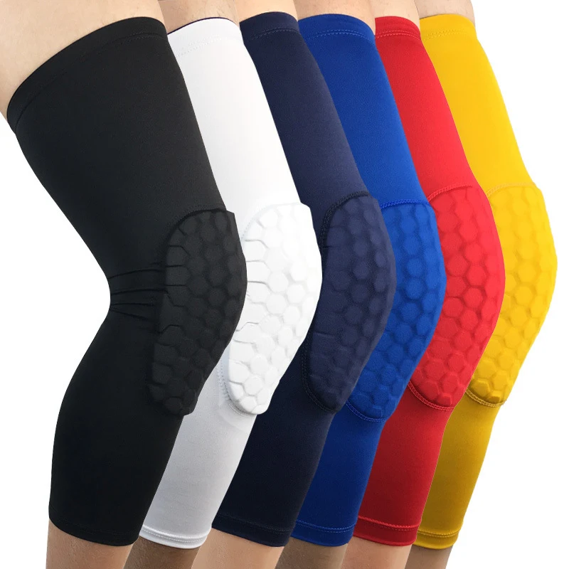 

Honeycomb Kneepad Men Leg Sleeves Basketball Guard Pad Fitness Gym Volleyball Sport Knee Protect Calf Support Running Leg Warmer